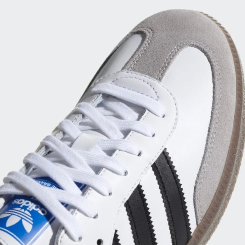 NWT Adidas Samba OG Sneakers White Size Men 6.5/Women 7.5 - Picture 6 of 16